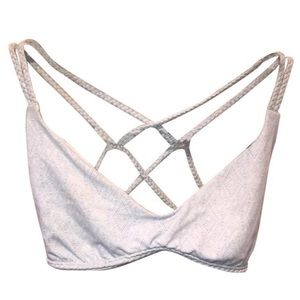 Frankie’s bikini light blue braided top